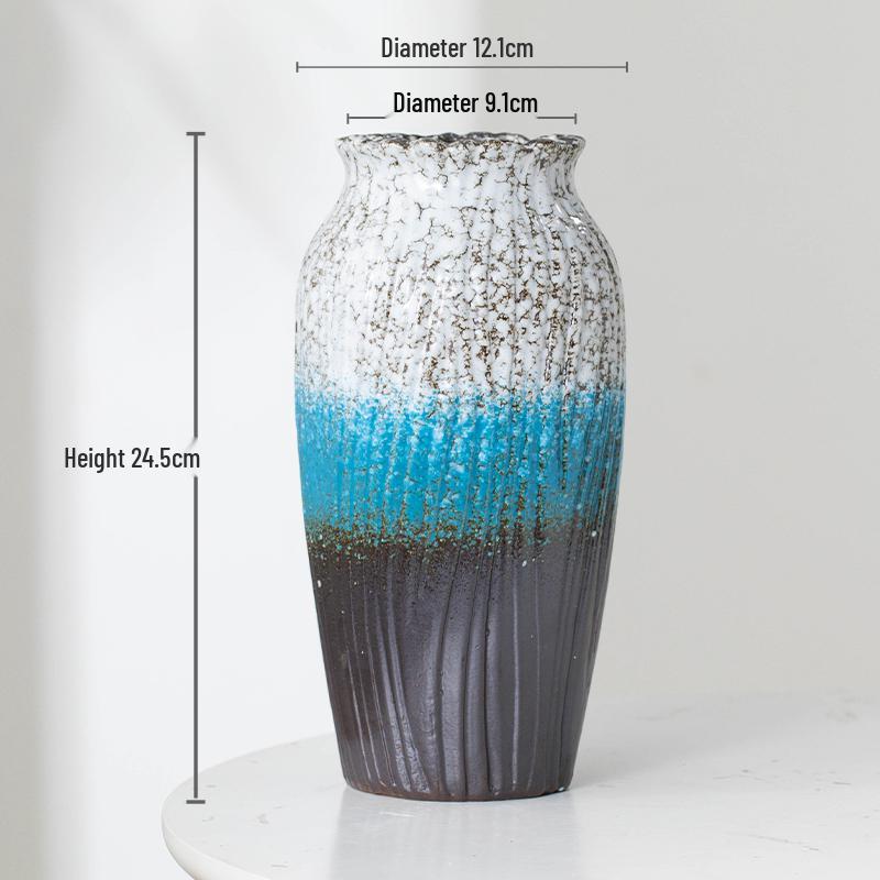 Nordic Minimalist Ceramic Vase for Dried Flowers and Hydroponics