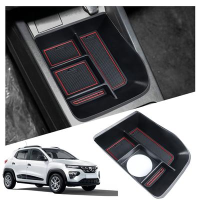 Lfotpp caixa de armazenamento braço do carro para dacia primavera elétrica 2022 2023 recipiente controle central auto interior dacia