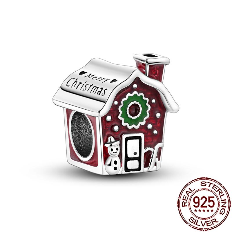 Novos Berloques de Cobre de Natal Papai Noel Berloques para Pulseira Corrente Cobra Colar Feminino Joias Diy