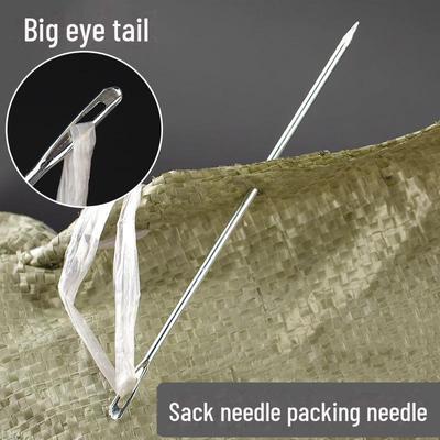Coarse Packing Needle for Sewing Seams In Sacks, Rice Dumplings, Woven and Snake Skin Bags, and Hemp Rope