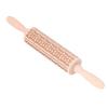 Embossed Rolling Pin 35cm 3D Pattern Highly Durable Moistureproof Safe Eco Friendly Easy Control Christmas Rolling PinExotic Charm