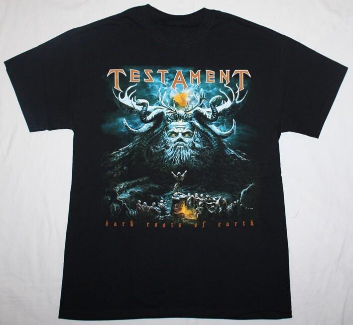 TESTAMENT ТЕМНЫЕ КОРНИ ЗЕМЛИ Хлопок Черный Все Размеры Футболка Для Мужчин TR241 Унисекс Футболка XXXL