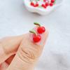 50Pcs Cute Mini Red Cherry Nail Art Resin Designer Charms DIY Craft For Nail 3D Decorations Jewelry