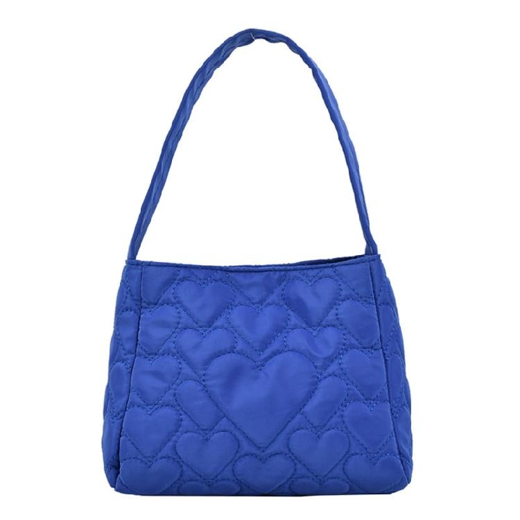Fashionable Candy Color Underarm Bag Durable and Portable Handbag for Women синий 930₽