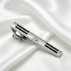 Men's -Tone Electroplated Enamel Tie Clip with Decorative Accents for Formal Wear