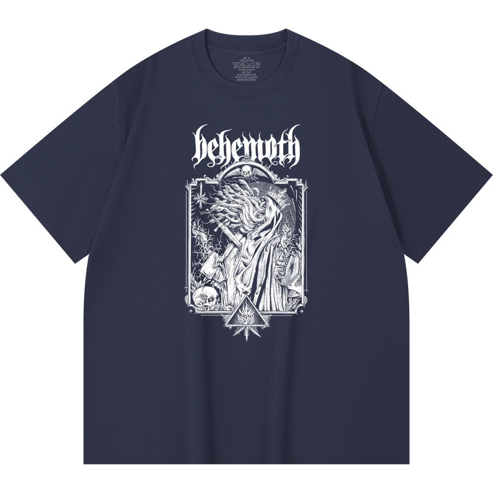 230 Gsm 100% Cotton Heavy Metal T-Shirt Rock Band Popular Music Print Unisex Heavy Cotton T Shirt