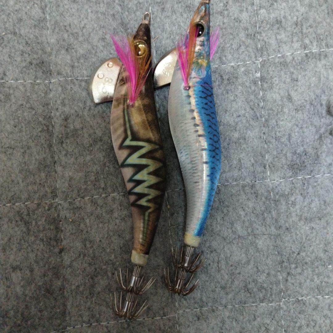 Used Egi Q Live Search Set of 2 Size 3.5 Squid Fishing Lure