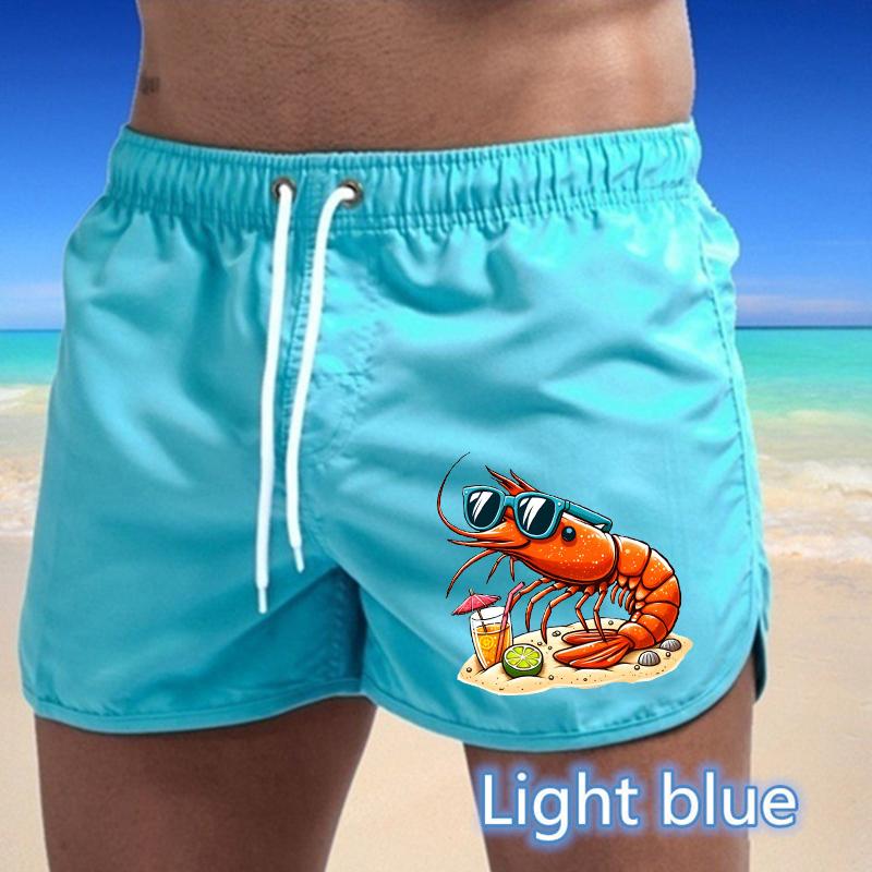 BBK-82 Summer New Men's Quick-Drying Swim Trunks Sports Pants Swimwear Beach Shorts Jogging Shorts Sports Creative Basketball Print