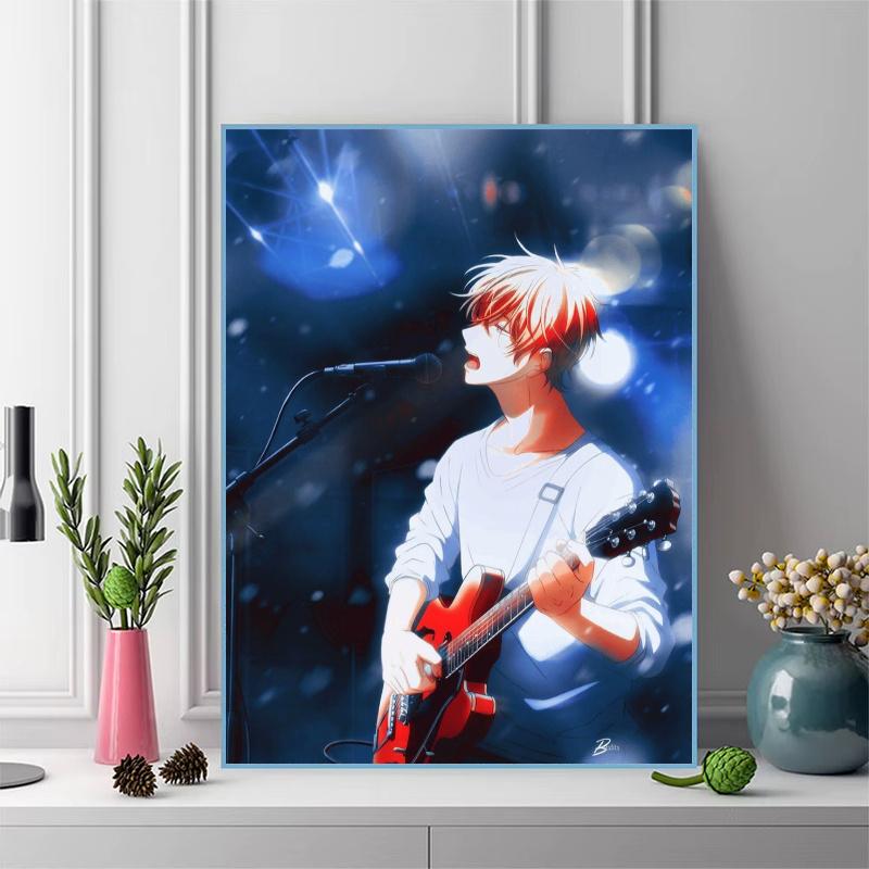 Given Anime 100% Round Full Drill 5D DIY Diamond Painting Embroidery Cross Stitch Rhinestone Décor