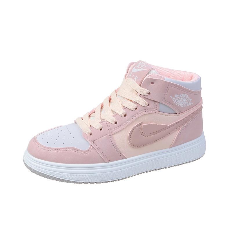 2024 Autumn Women's High-Top Canvas Fashion Shoes - Air Force 1 Style, Casual White Sneakers