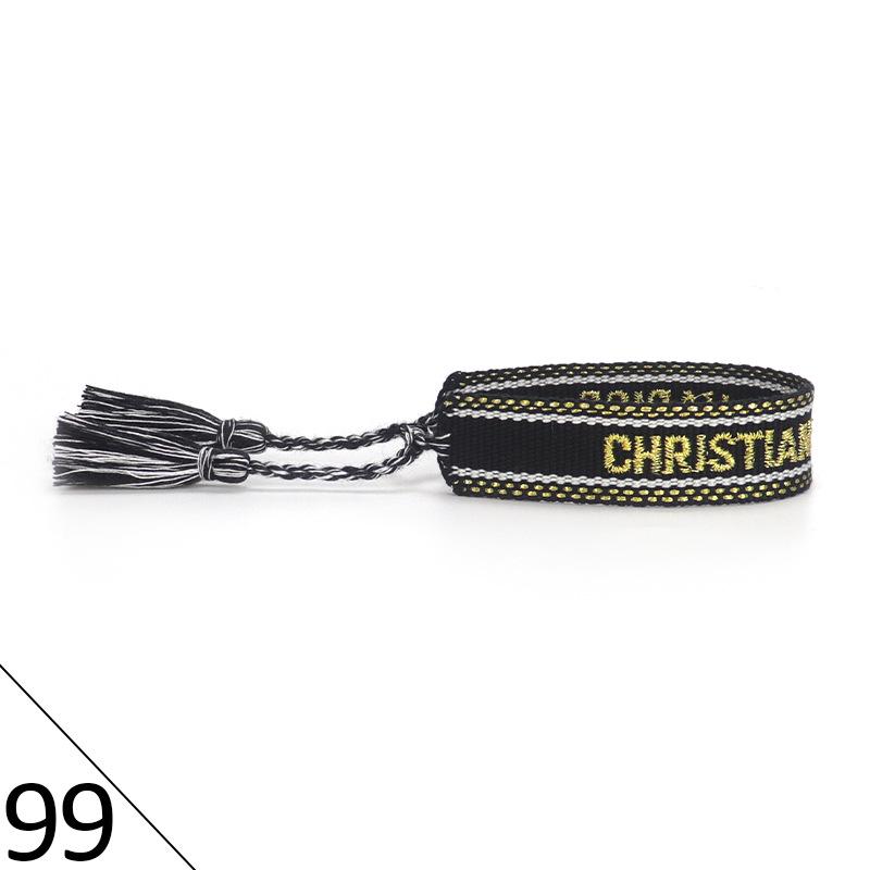 Handmade Embroidered Friendship Bracelet with Tassels for Women