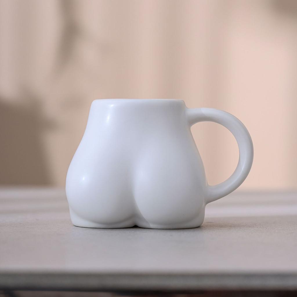 Ceramic Coffee Cup Large Capacity Macaron Color Mug Irregular Latte Cup