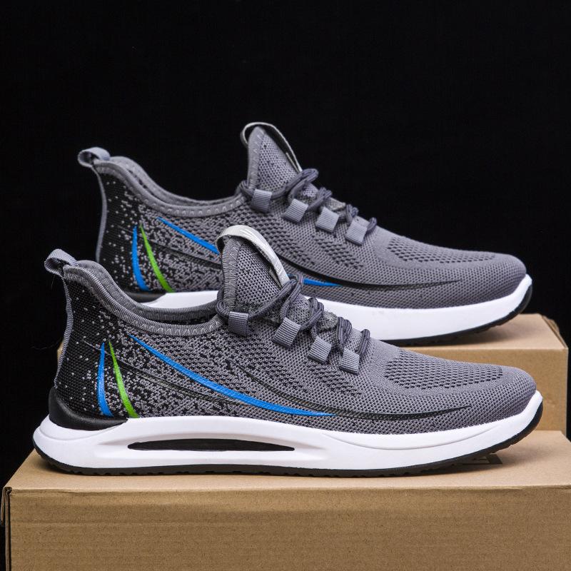 Herrenschuhe Freizeitschuhe 2025 neue Sommer leichte Schuhe Student bequem lässig fliegendes gewebtes atmungsaktives Herrenschuh