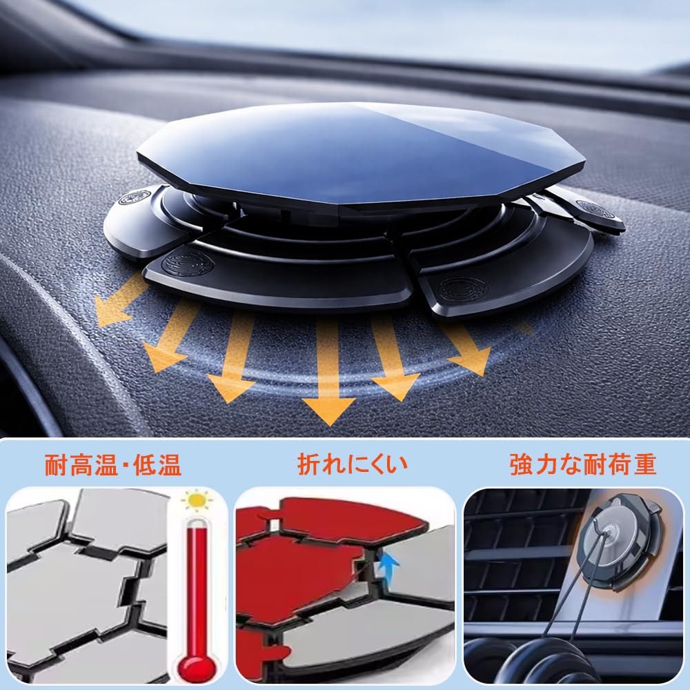 DACAIFH Suction Cup Base, Compatible with Curved Surfaces, Car Dashboard
