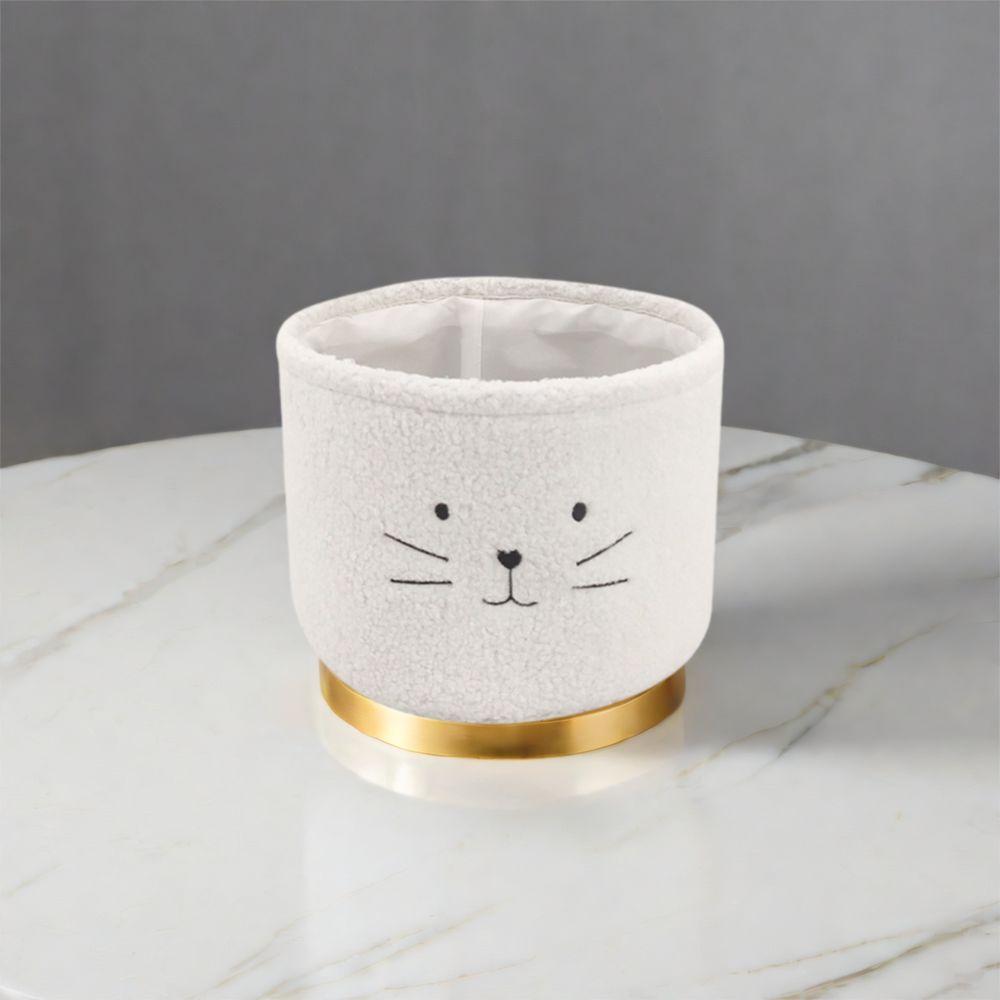 Cartoon Desk Storage Basket Cute Children's Storage Bucket Multi-Purpose Plush Bucket  Laundry Toys