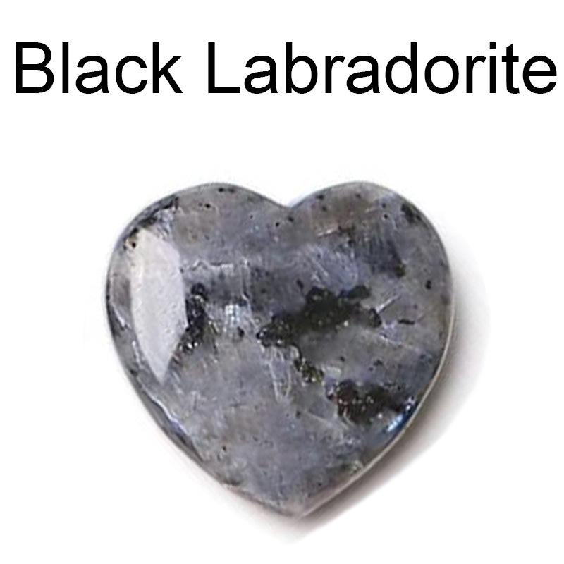 Heart-Shaped Natural Crystal Gemstone Pendant (20mm)