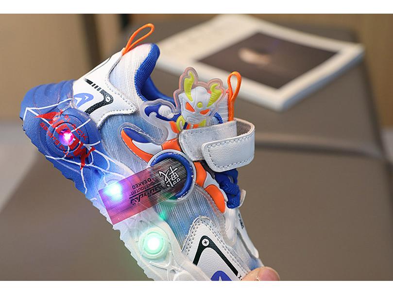 Pantofi sport pentru copii cu desene animate Ultraman, plasă luminoasă - Pantofi sport respirabili de vară unisex 2023