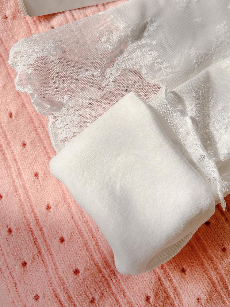 Women's High-End Lace Base Layer Top, Autumn/Winter, Velvet Warmth, Mesh Jacquard Collar, Slightly Sheer, Stylish Design