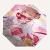 Sakura Kinomoto Cute Automatic Folding Umbrella - 3 Folding Design, Vivid Cartoon Pattern, Suitable for Outdoor Activities, A Gift for Fans In All Sea