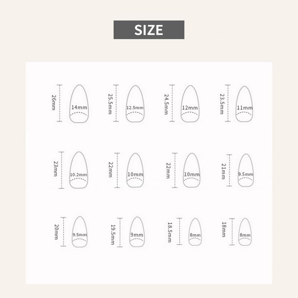 French Style Artificial Nails Beige White 24 Pieces Durable Comfortable For Wedding Party Daily Use