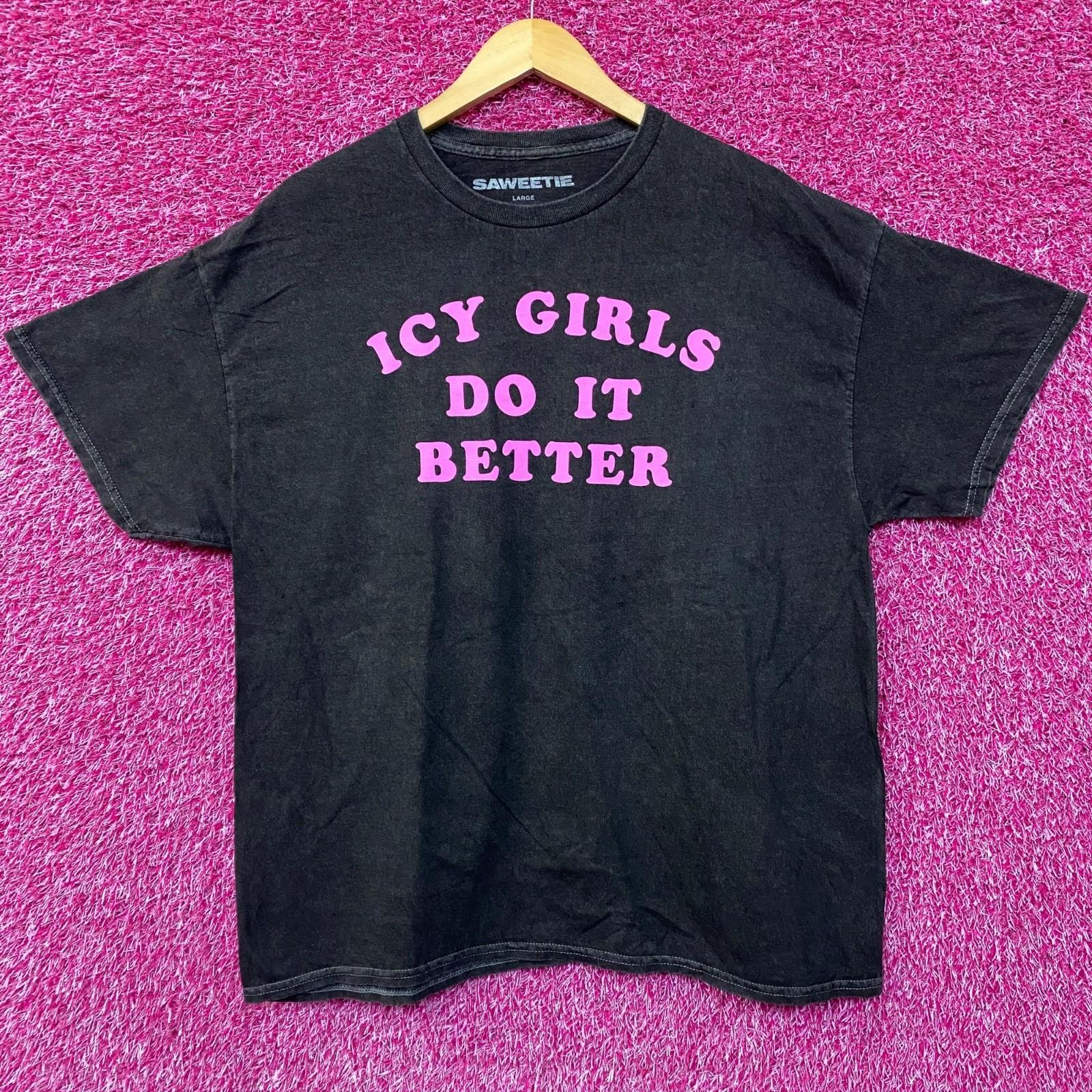 Saweetie Icy Girls Dit It Better Mineral Wash T-Shirt Large M