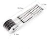 AMRINUGL 5-Wheel Adjustable Dough Cutter, Stainless Steel, 24.5 Cm, Silver, Pastry Divider for Baking