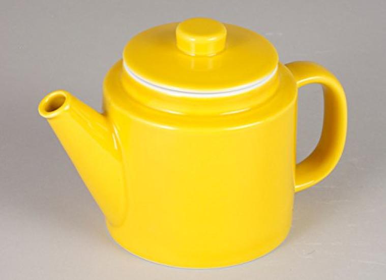 Nishikai Pottery Hasami Ware, gewöhnliche Teekanne, Teekanne, gelb, Teesieb aus super Edelstahl inklusive, Fassungsvermögen 1000 ml, hergestellt in Japan, ca. 13253.