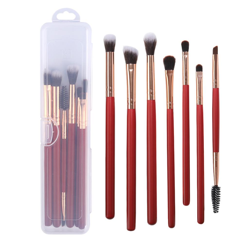 RANCAI 7 pcs, eyeshadow brush, makeup brush set, fiber hair full set, eye makeup brush, eyeliner brush, eyebrow brush, concealer.