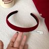 Retro Red Thin Skull Top Headband - Women's Celebrity Style