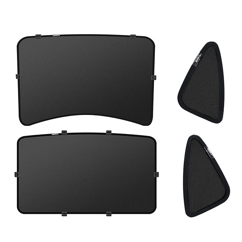 Upgrade Sun Shades Glass Roof Sunshade for Tesla Model 3 / Y 17-21 2024 Front Rear Sunroof Windshield Skylight Blind Shading Net