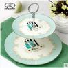 Creative European Bone China Tea Set: Cup, Saucer, Teapot, Dessert Plate, Double-Layer Fruit Bowl, Mix & Match