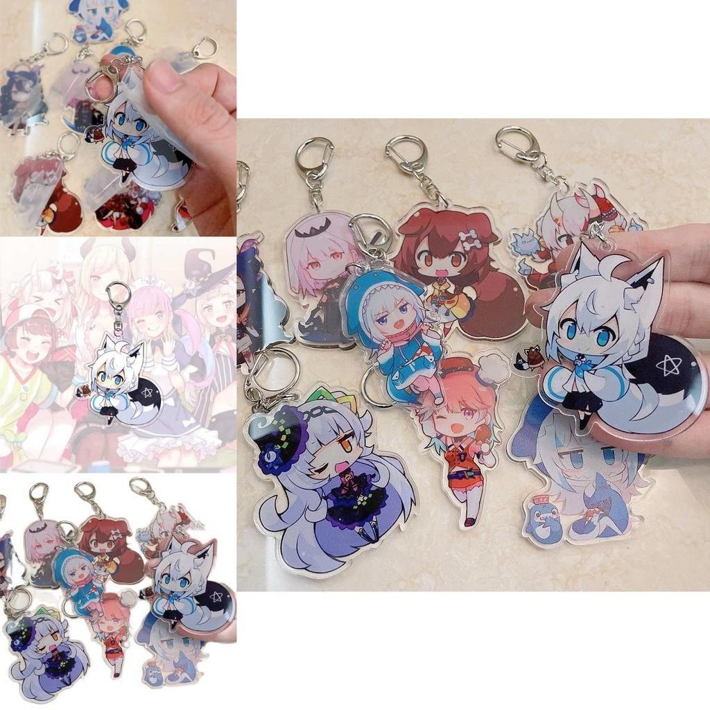 Exquisite Hololive Vtuber Acrylic Keychain Pendant With Beautiful Character Designs For Collectors