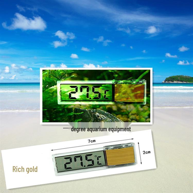 

Electronic Stick-On Aquarium Thermometer: Digital Display Water Temperature Meter for Fish Tanks