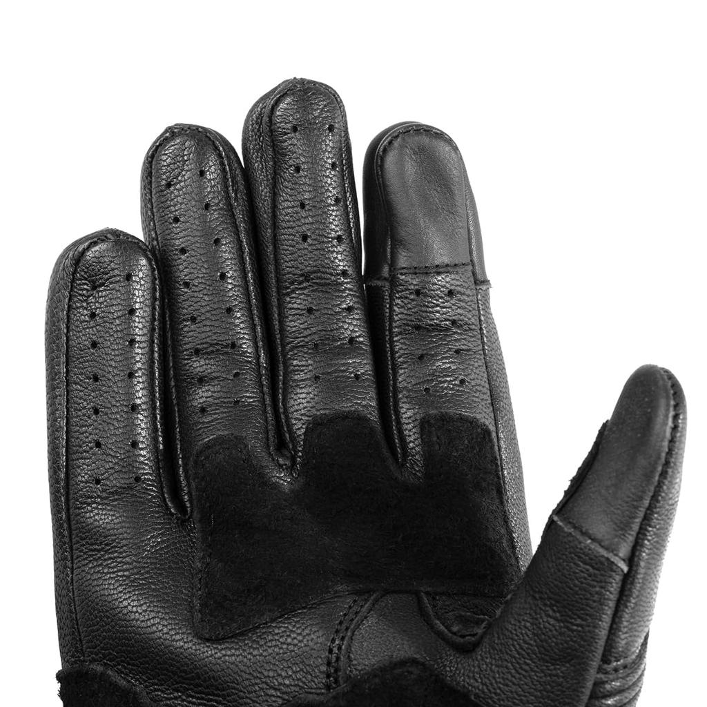 Komine Motorcycle Leather Small GK-263 Gloves, Black,