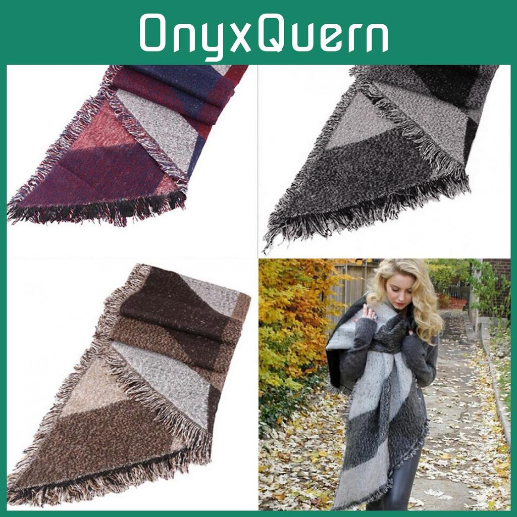 Trendy And Soft Cashmere Feel Shawl With Fringes Perfect For Spring And Autumn Wear