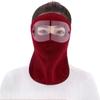 Detachable goggles full-face warm mask winter thickened neck protection cold-resistant balaclava mask fitness and body building