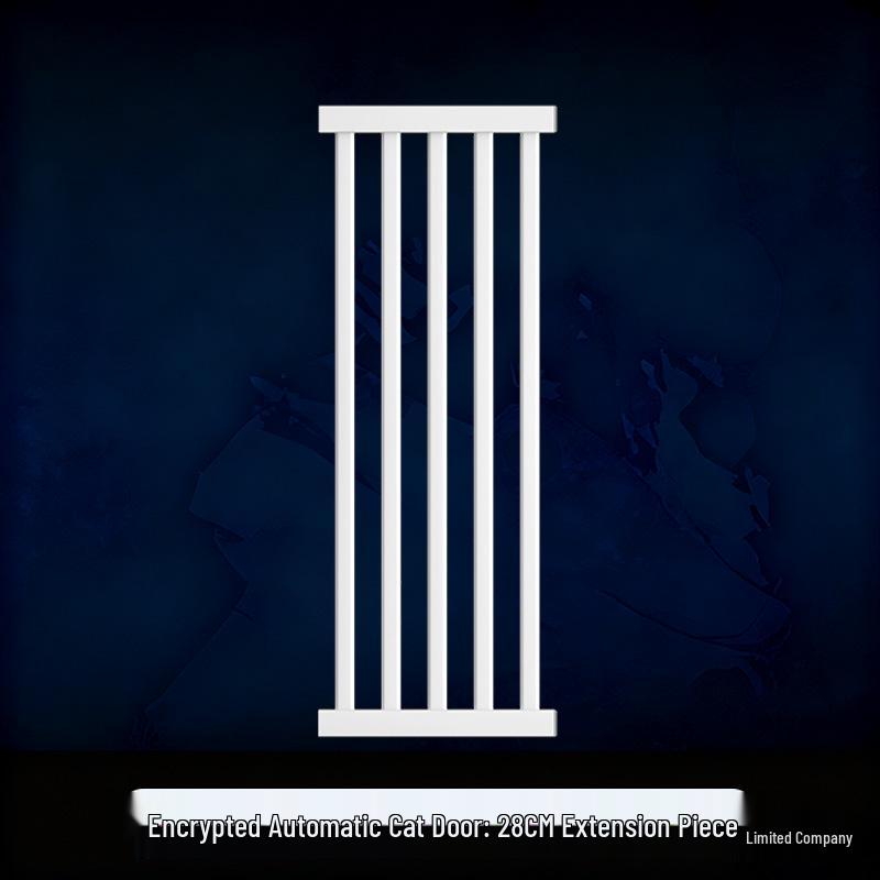 Cat Door Barrier: Auto-Close Pet Gate for Indoor, Balcony, or Stairway - No Drilling Needed