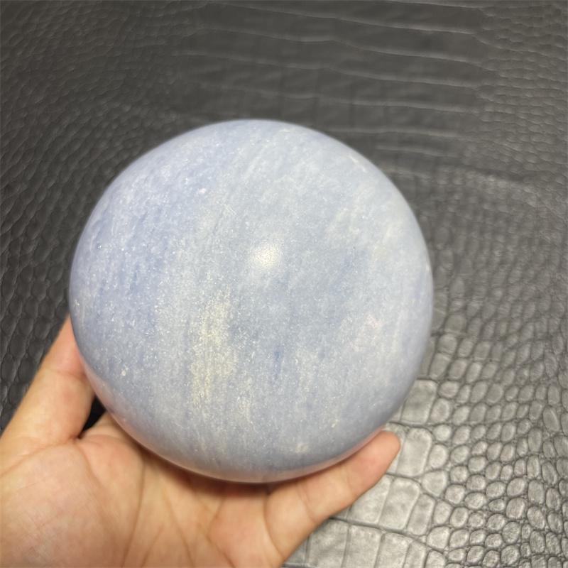 11cm Natural Blue Celestite Crystal Sphere Quartz Ball Healing Meditation