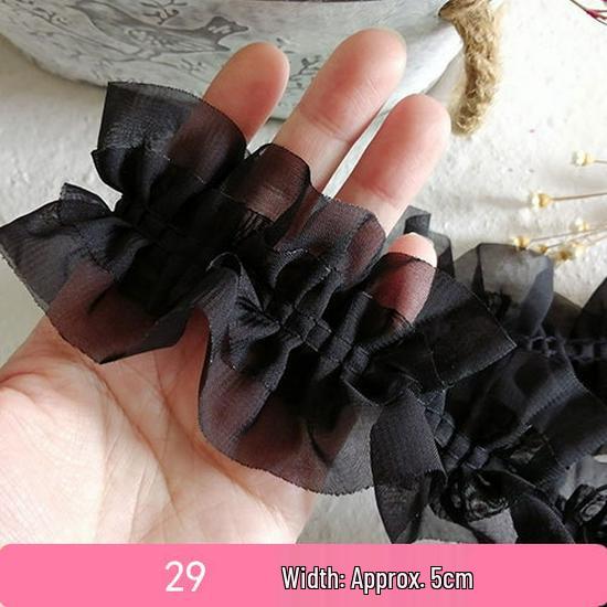 Handmade Lace Trim: Mesh for Baby Clothes, Curtains, Skirts, Pleated Decorative Fabric