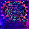 VIKAMA Mandala Tapestry with Gradient Halo Bohemian Style Yoga Meditation Room Spiritual Theme Room Decor