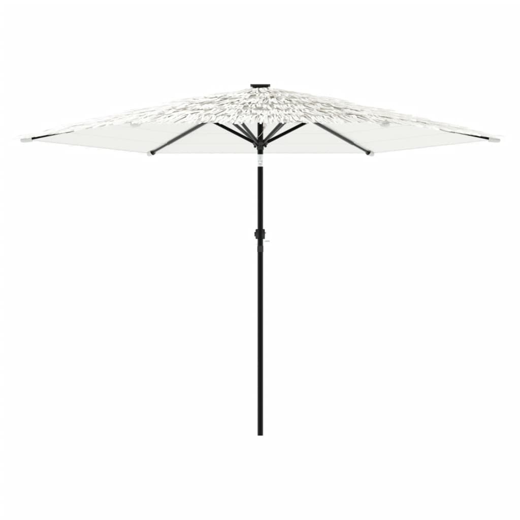 Vidaxl Garden Parasol On Steel Pole, White, 288X288X225 Cm