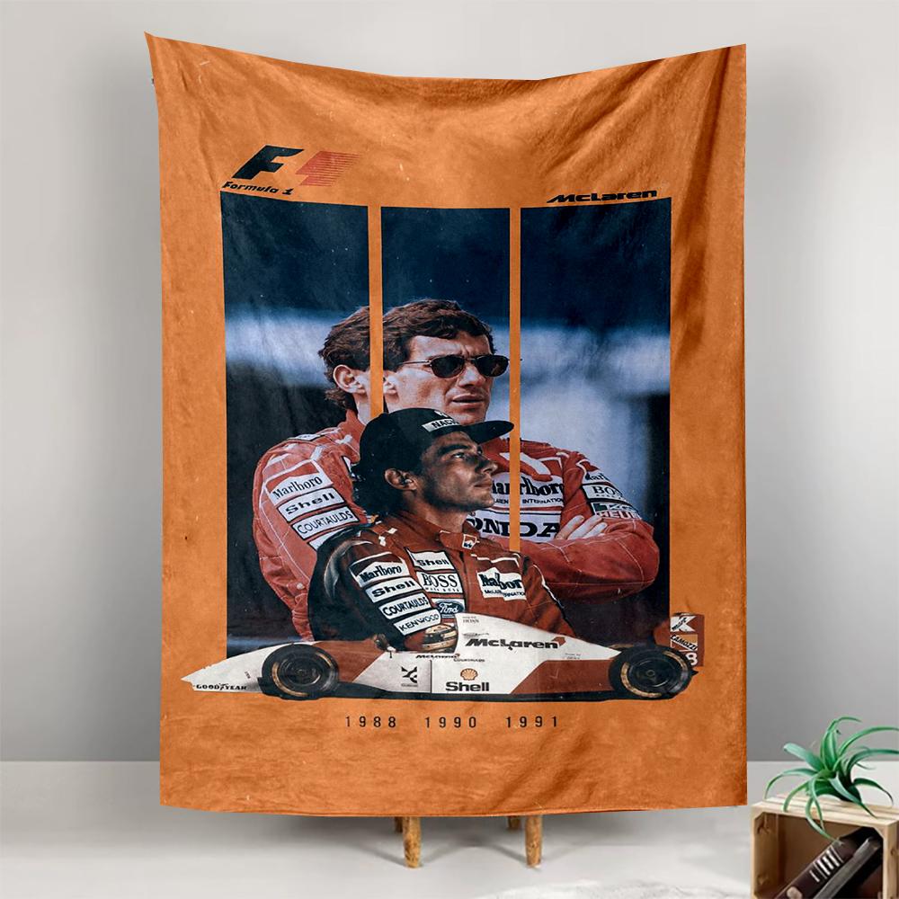 Formula 1 McLaren racing legends orange design Patterned tapestry for bedroom and living room home decor sofas