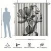 Floral And Girl Shower Curtain Set - Beautiful Art,Waterproof Polyester, Bathtub Partition, Modern Bathroom Decor