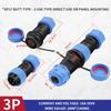 SP17 IP68 Waterproof Connector Docking Male Female Set Plug Socket 2/3/4/5/6/7/9Pin Wire Electric Aviation Cable Connector