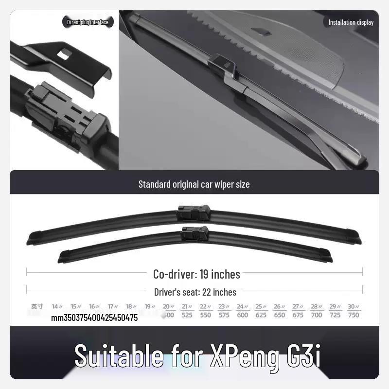 

XPeng G3I 2021-2022 Frameless Silent Wiper Blade Strip