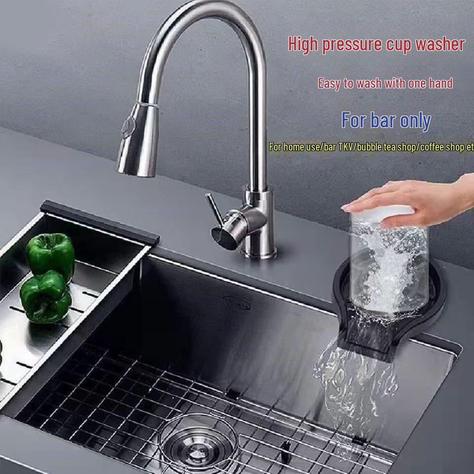 High-Pressure Sink Cup Washer for Automatic Cleaning in Cafés and Bars