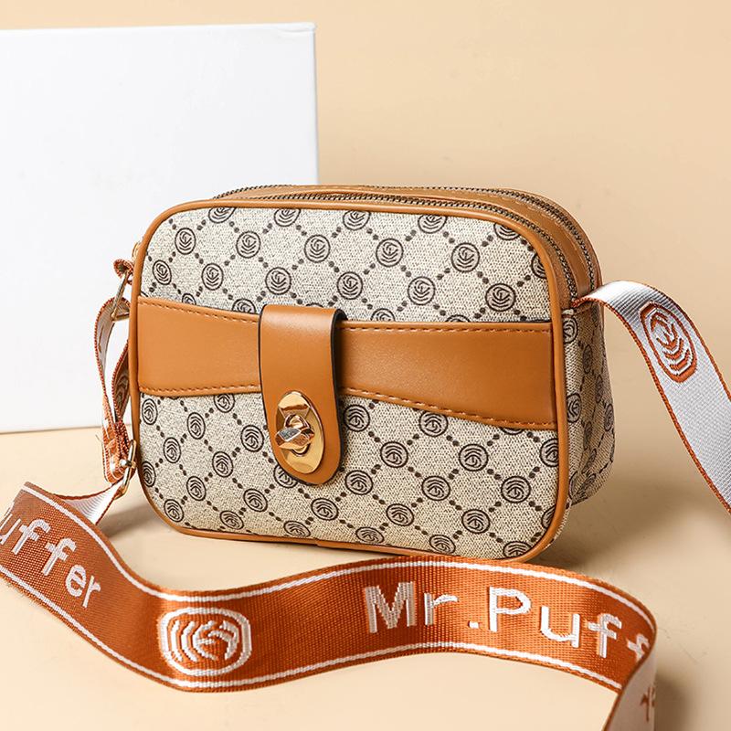 

Европейский и американский модный тренд, женская сумка на одно плечо, универсальная сумка через плечо для женщин среднего возраста, маленькая квадратная сумка