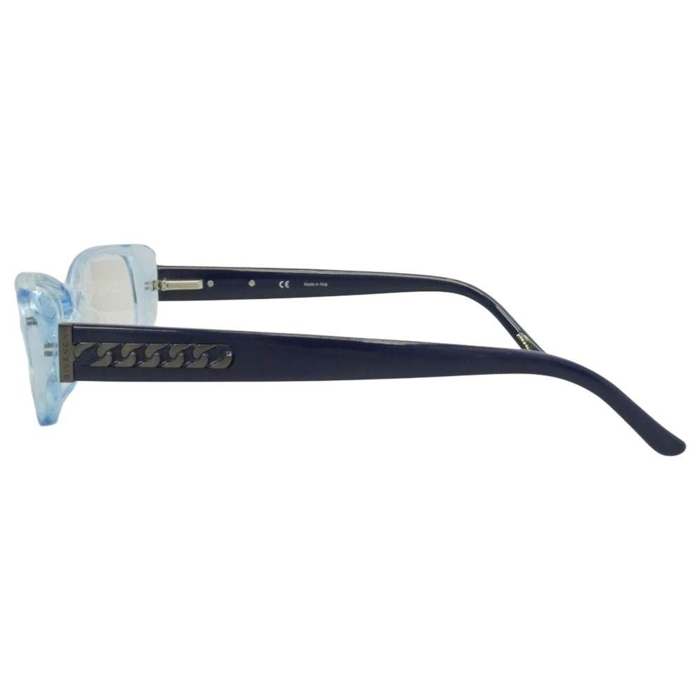 Used GIVENCHY Givenchy VGV 704 Clear frame Side logo engraved glasses Glasses Frame: Blue Lens: Clear [Used]