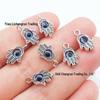 Fatima Hand Blue Evil Eye Pendant - DIY Jewelry Accessory