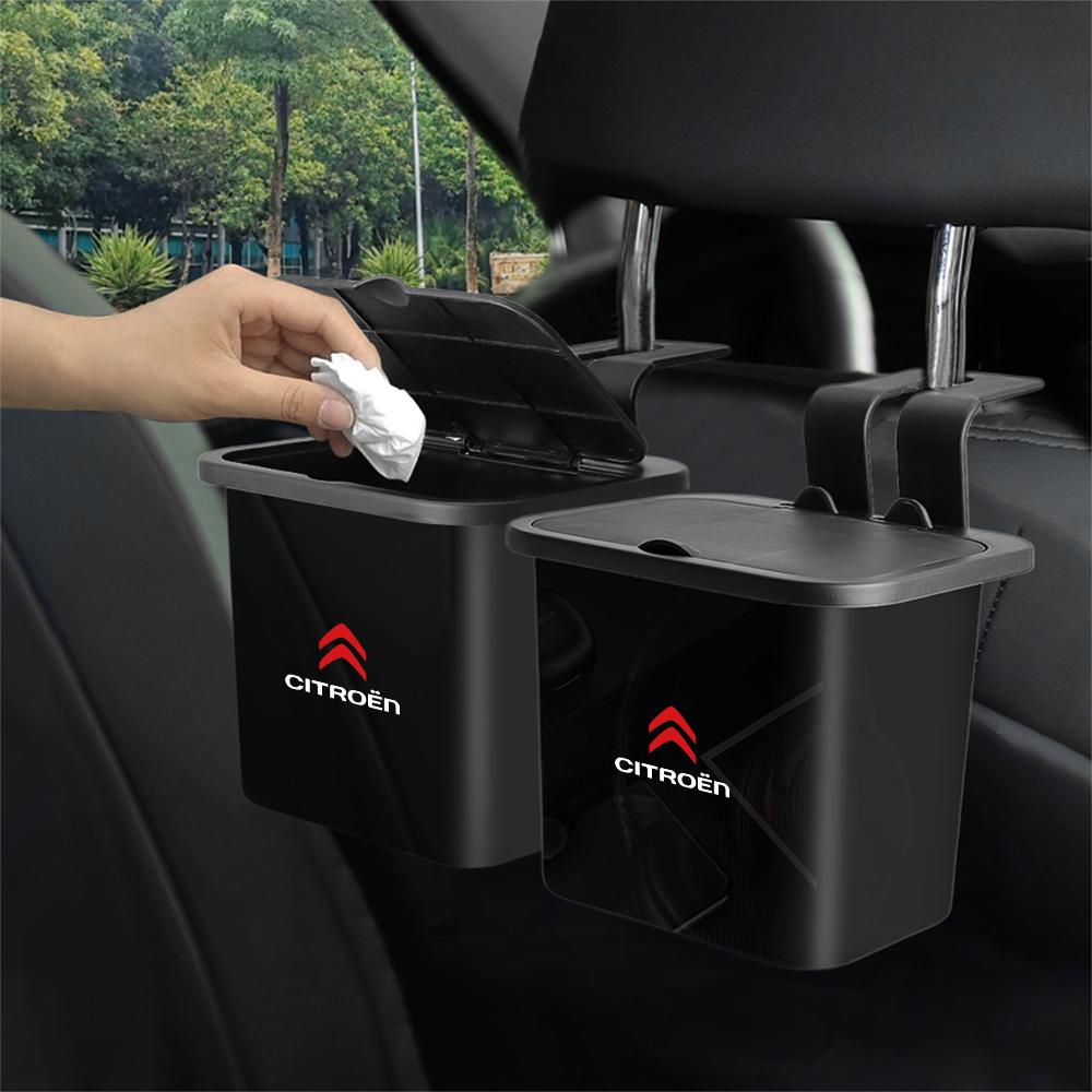 Car Interior Backseat Organizer Box Hanging Trash Can Storage Case For Citroen C1 C2 C3 C4 C5 C6 C8 C4L DS3 DS4 DS5 DS5LS DS6 DS